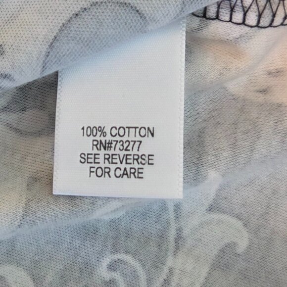 NWT - Croft & Barrow Classic Long Sleeve Paisley Print 100% Cotton Tee – Size 1X - Picture 6 of 11